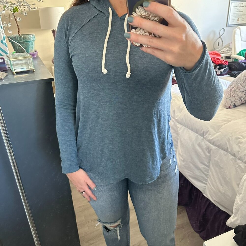 Drapey Tunic Hoodie - Navy Heather - Mossimo Supply Co. - Small